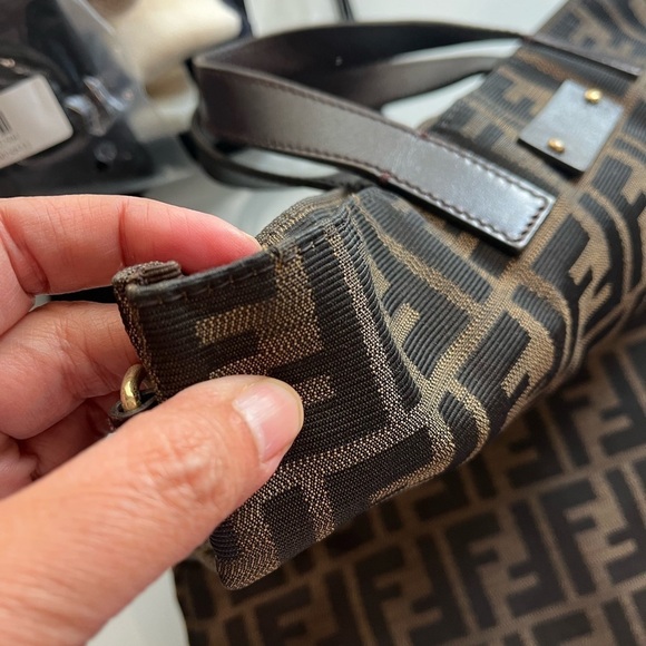 FENDI VINTAGE ZUCCA CANVAS TOTE - Picture 7 of 16